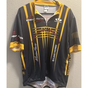 VOLER Cycling Jersey Size 2XL  Wheat Ridge Blue and Yellow